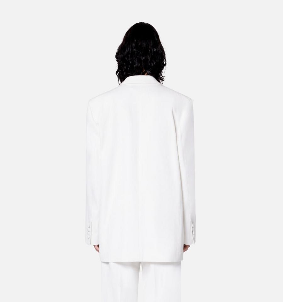 Ami Paris Double Breasted Jackets White | ami_US385