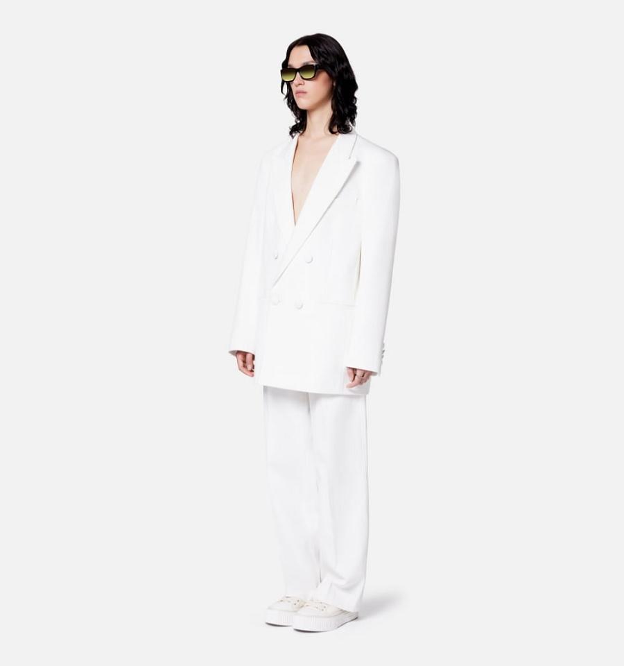 Ami Paris Double Breasted Suits White | ami_US272