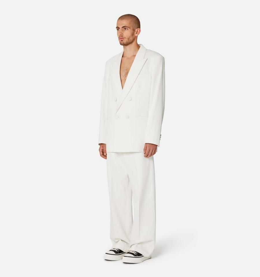 Ami Paris Double Breasted Suits White | ami_US595