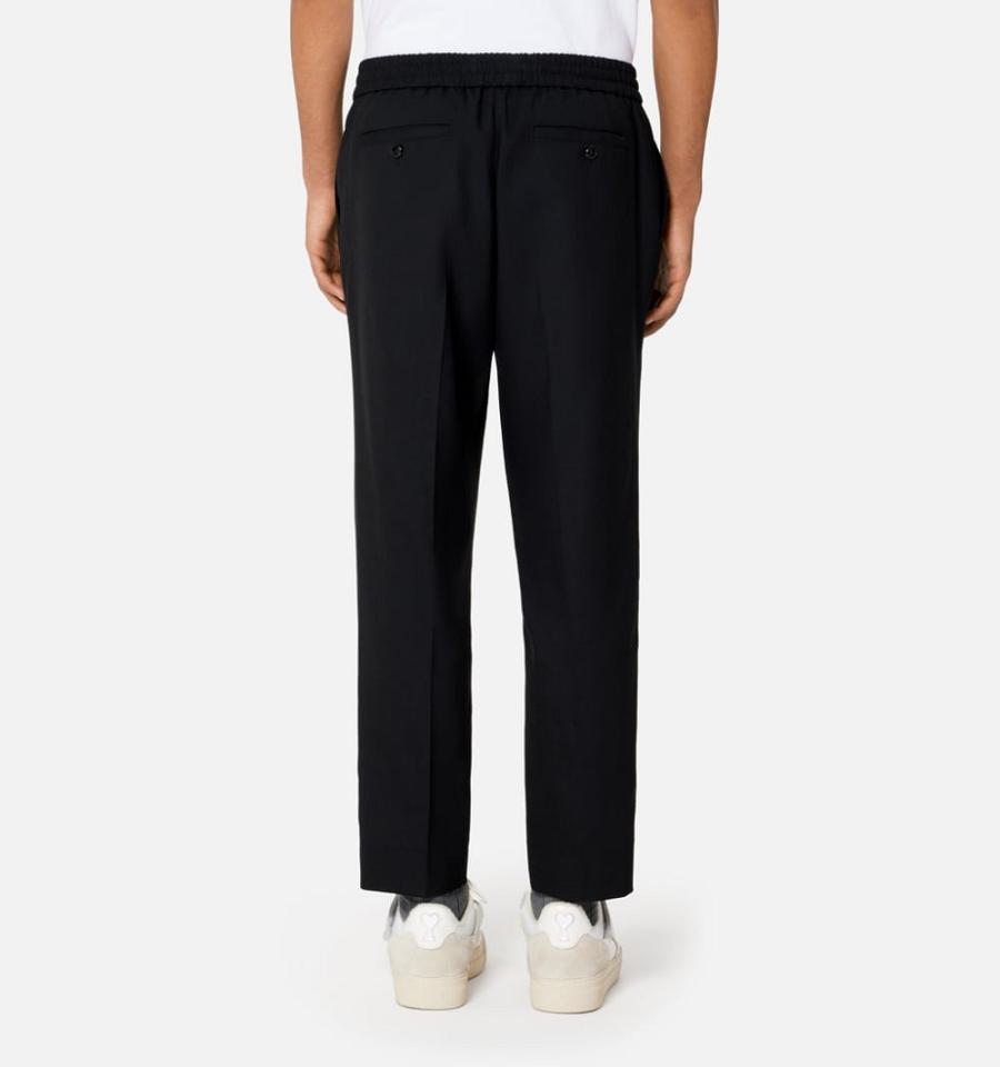 Ami Paris Elasticated Waist Pants Black | ami_US428