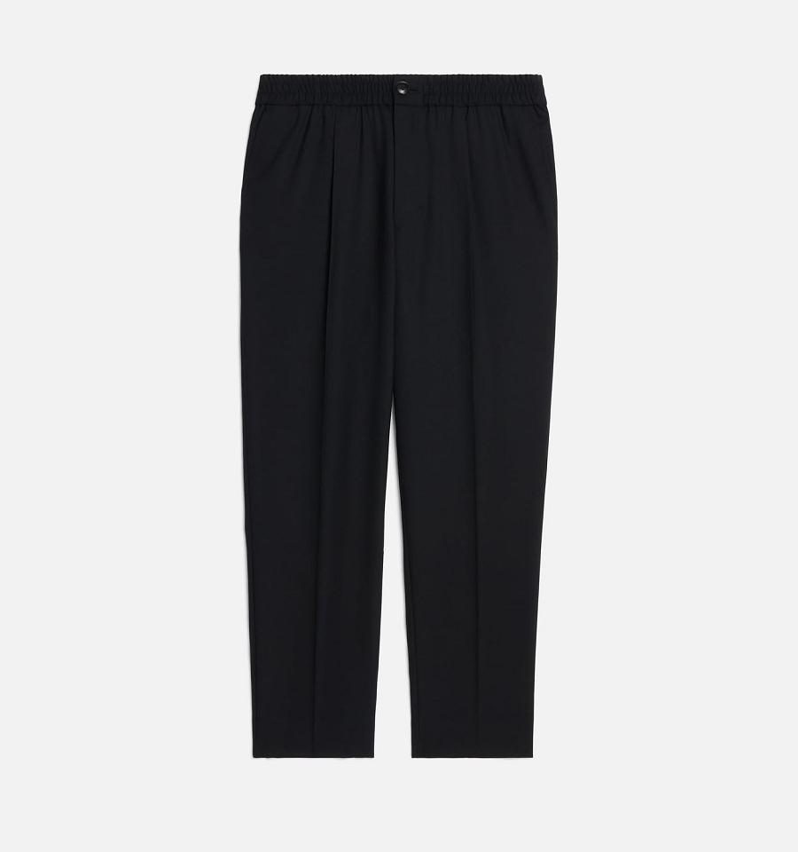 Ami Paris Elasticated Waist Pants Black | ami_US428