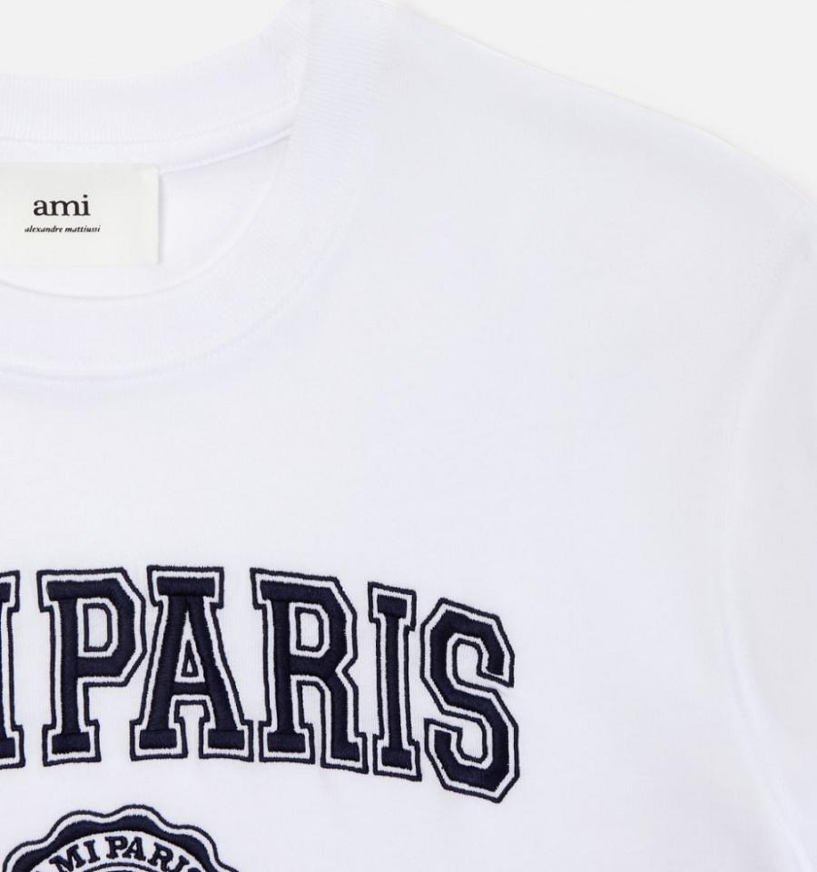 Ami Paris France T Shirts White | ami_US234