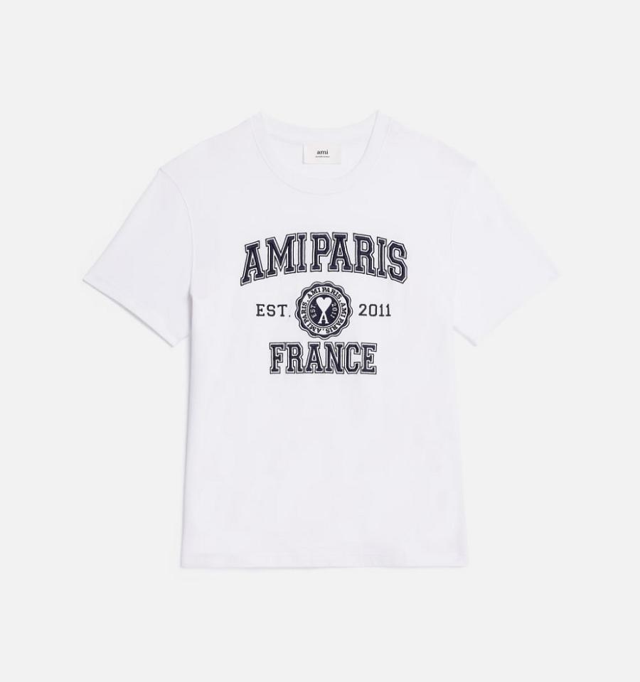 Ami Paris France T Shirts White | ami_US234