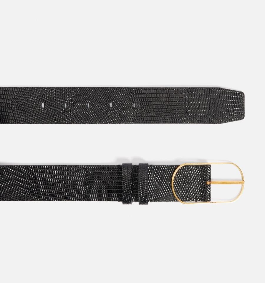 Ami Paris Large Belt 40Mm Belts Black | ami_US596