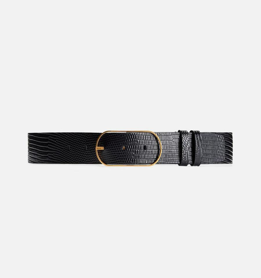 Ami Paris Large Belt 40Mm Belts Black | ami_US596