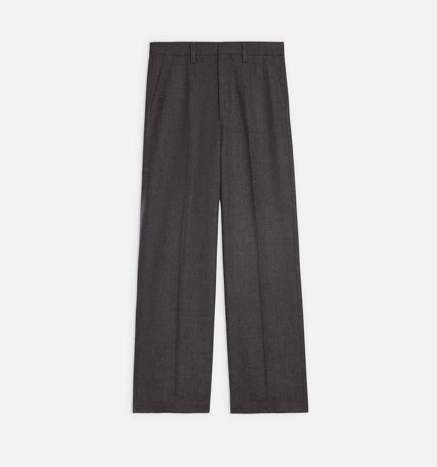 Ami Paris Large Fit Pants Dark Grey | ami_US541