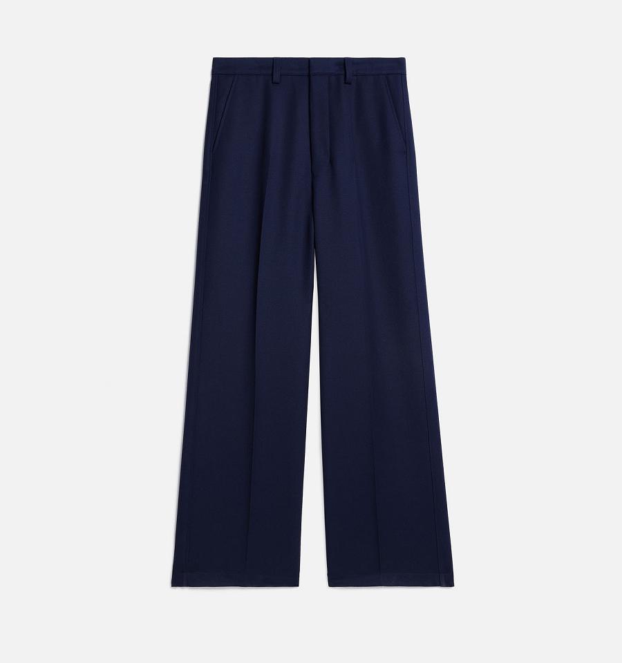 Ami Paris Large Fit Pants Navy | ami_US601