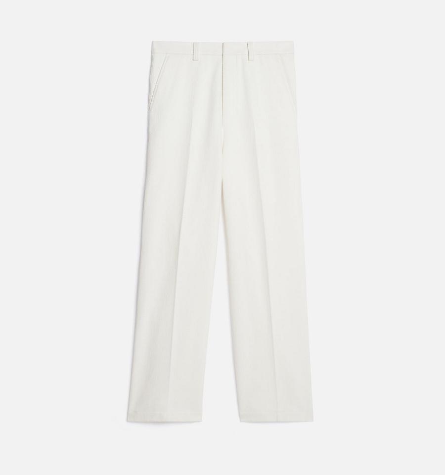 Ami Paris Large Fit Pants White | ami_US378