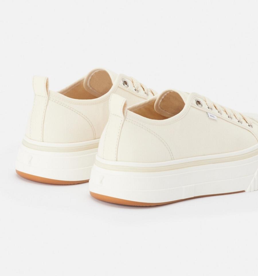 Ami Paris Low Top Ami 1980 Sneakers Beige | ami_US420