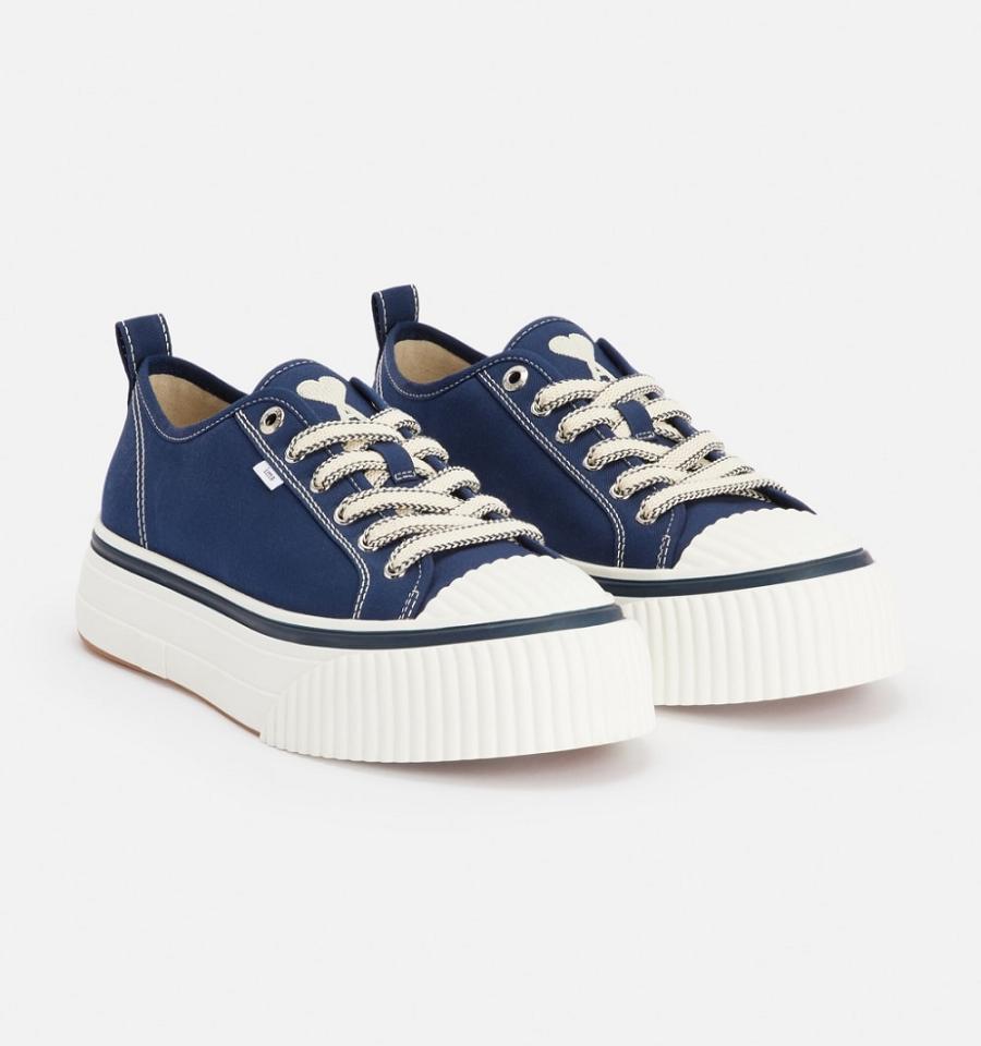 Ami Paris Low Top Ami 1980 Sneakers Navy | ami_US307