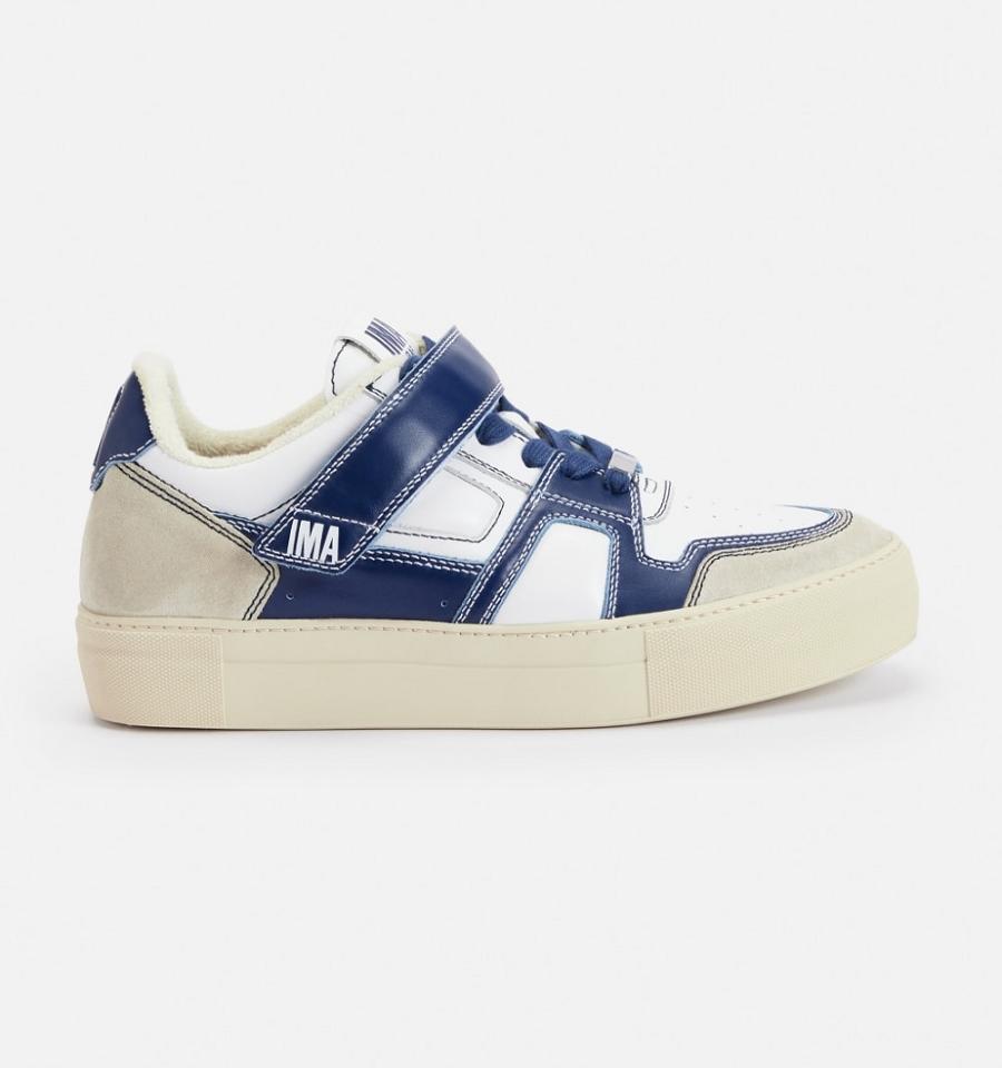 Ami Paris Low Top Ami Arcade Sneakers White / Navy | ami_US448