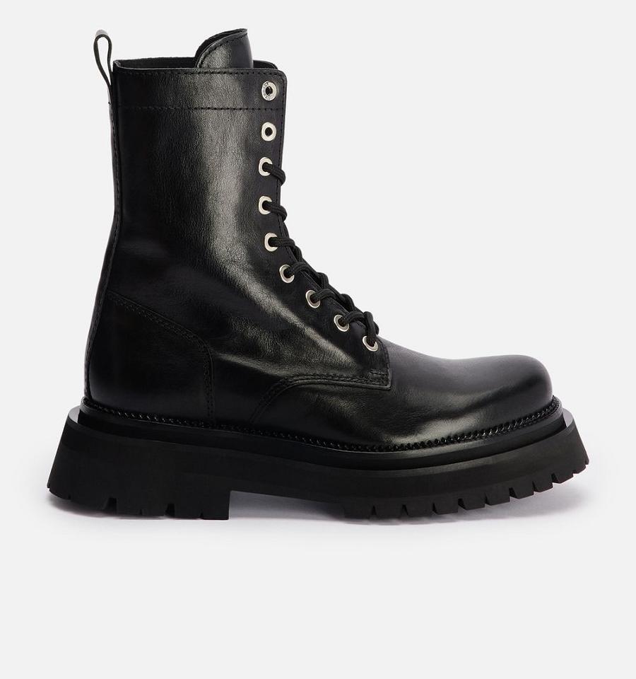 Ami Paris Mid Height Boots Black | ami_US525