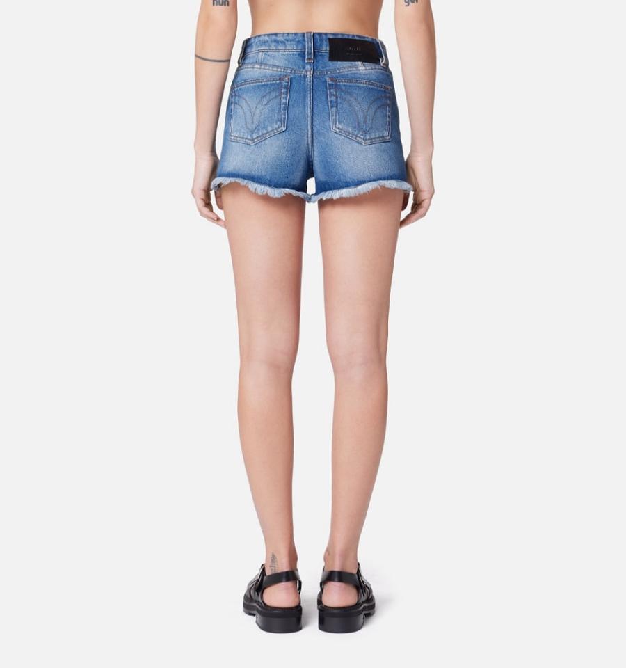 Ami Paris Mini Shorts Blue | ami_US442