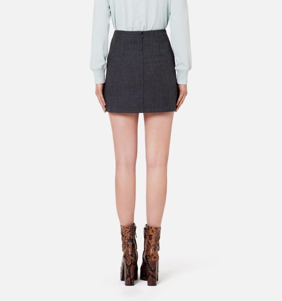 Ami Paris Mini Skirts Grey | ami_US390