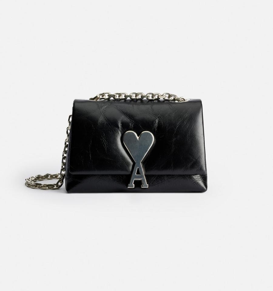 Ami Paris Mini Voulez-Vous Bags Black | ami_US315