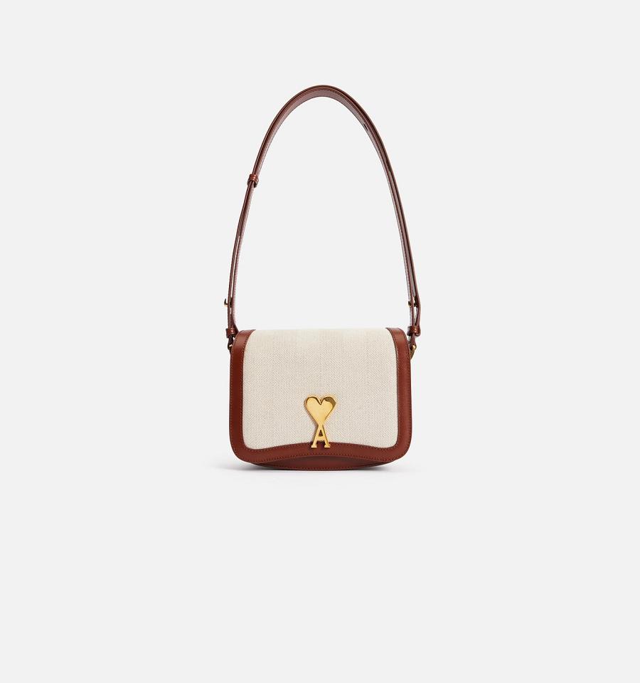 Ami Paris Paris Bags Beige / Brown | ami_US485