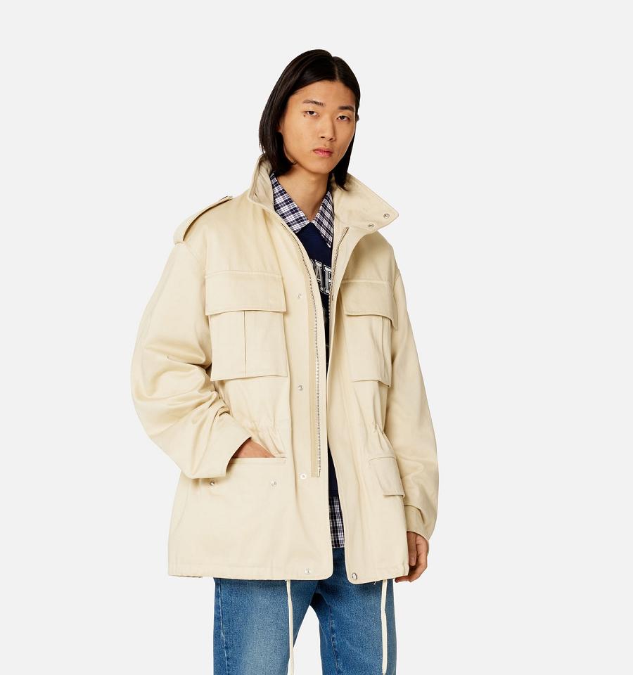 Ami Paris Patched Pockets Jackets Beige | ami_US510