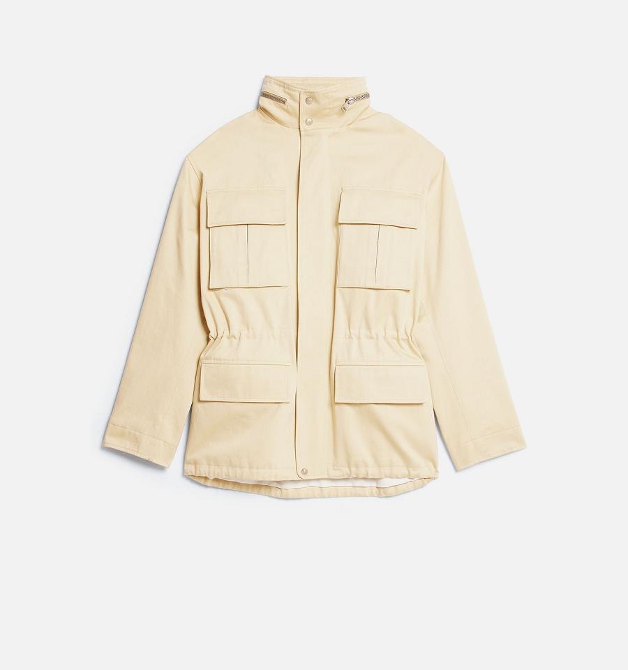 Ami Paris Patched Pockets Jackets Beige | ami_US510