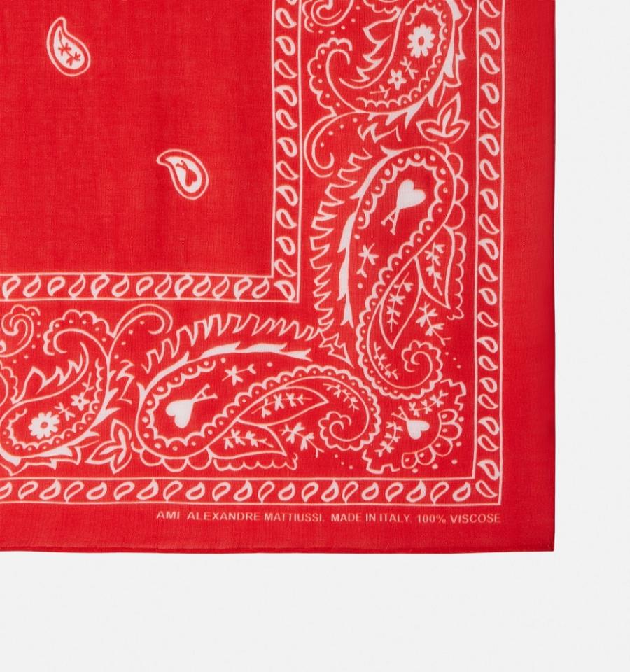 Ami Paris Scarves Red | ami_US310