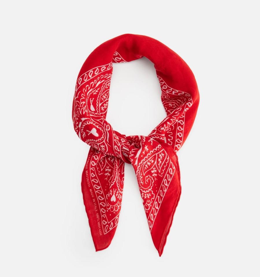 Ami Paris Scarves Red | ami_US310