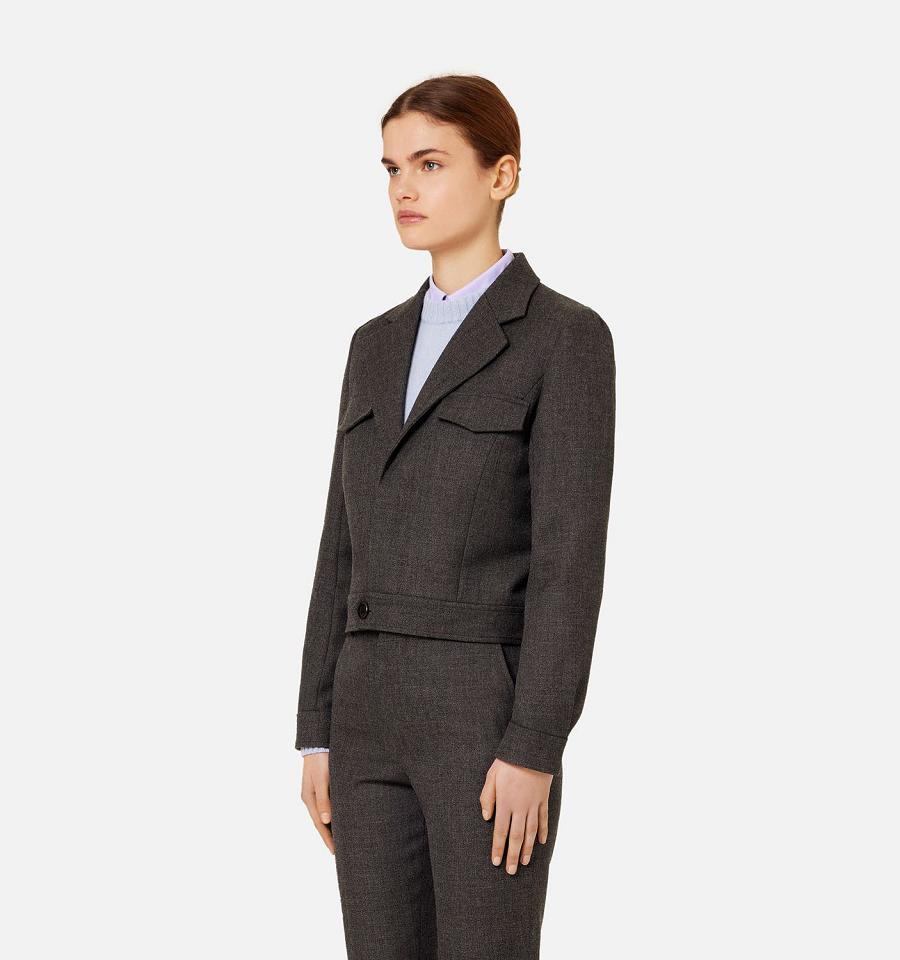 Ami Paris Short Suits Grey | ami_US614