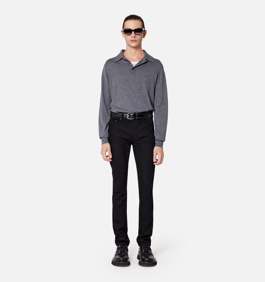 Ami Paris Slim Fit Denim Black | ami_US207