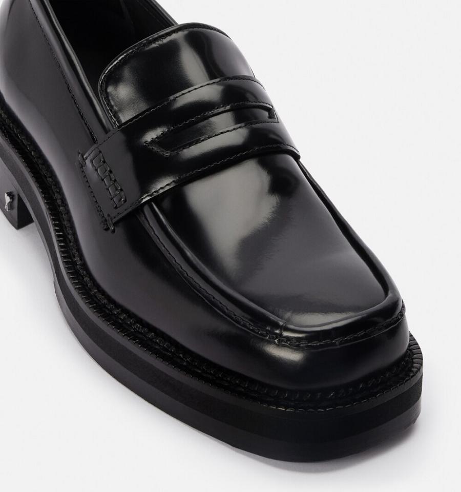 Ami Paris Square Toe Loafers Black | ami_US427