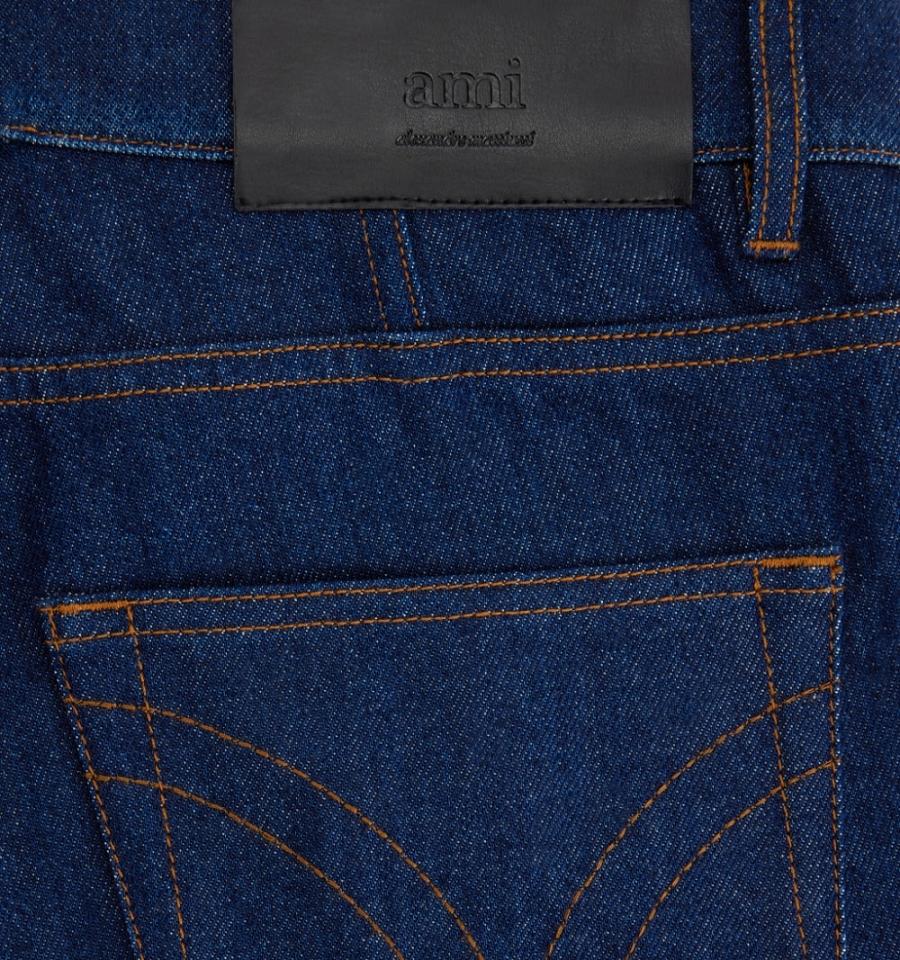 Ami Paris Straight Fit Denim Navy | ami_US372