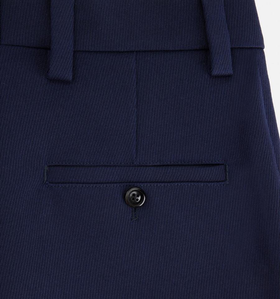 Ami Paris Straight Fit Suits Navy | ami_US430