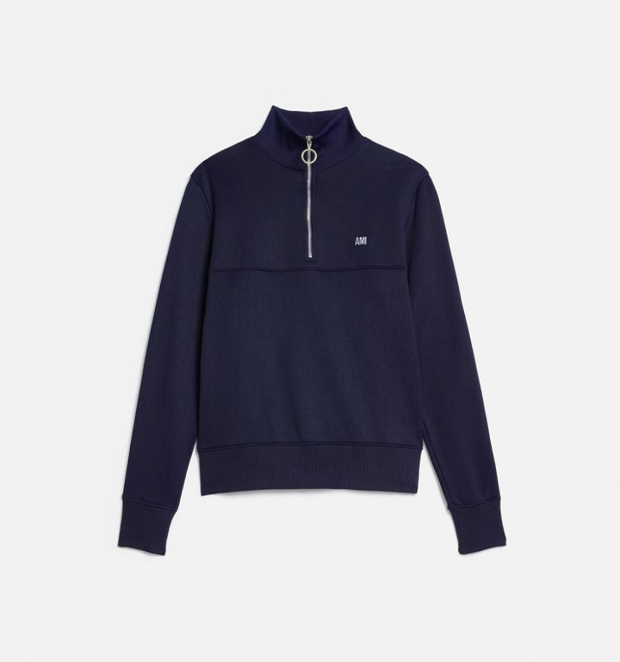 Ami Paris Sweatshirt Fly Sweatshirts Navy | ami_US254