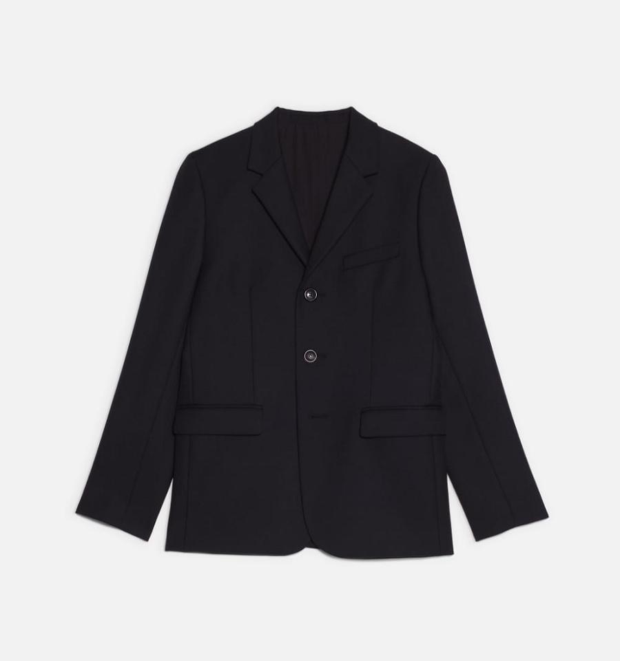 Ami Paris Three Buttons Jackets Black | ami_US114