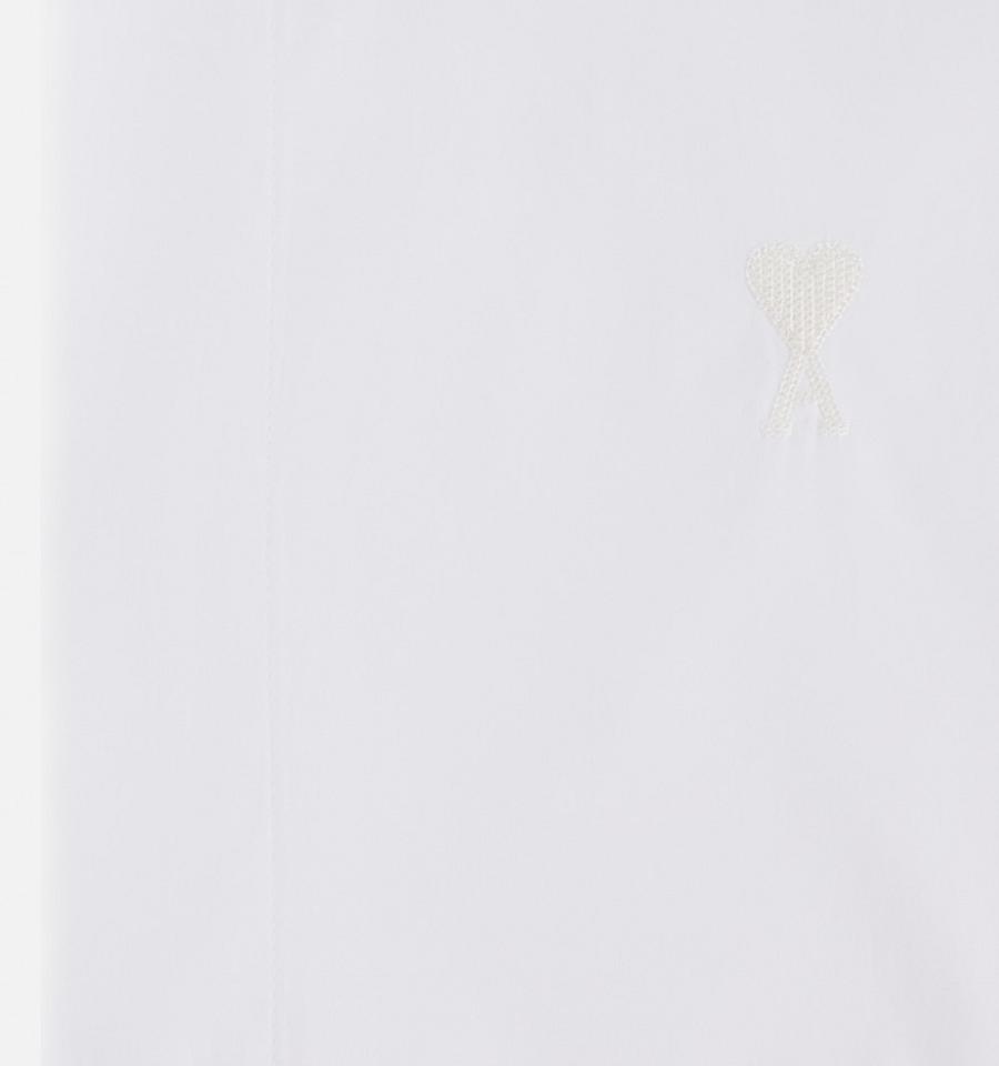 Ami Paris Tonal Ami de Coeur Shirts White | ami_US377