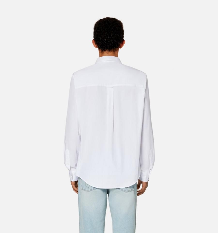 Ami Paris Tonal Ami de Coeur Shirts White | ami_US377