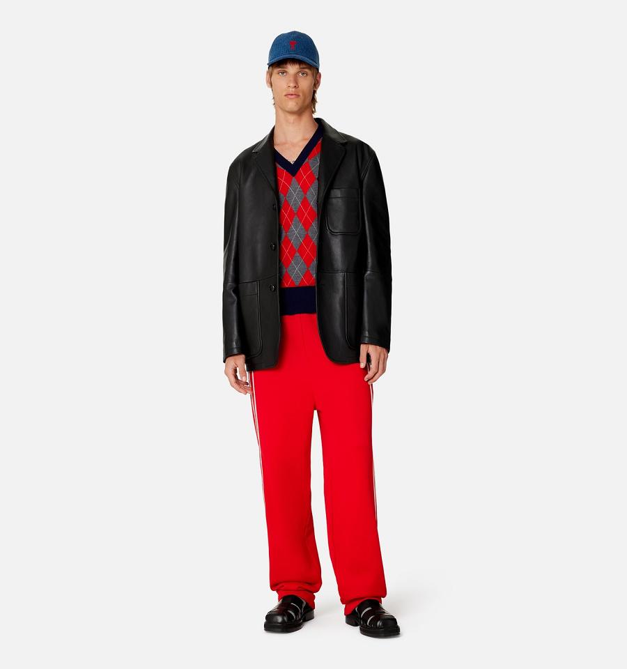 Ami Paris Track Pants Red | ami_US303