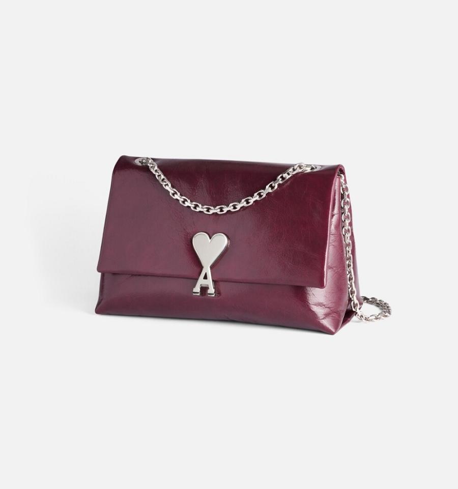 Ami Paris Voulez-Vous Bags Burgundy | ami_US232