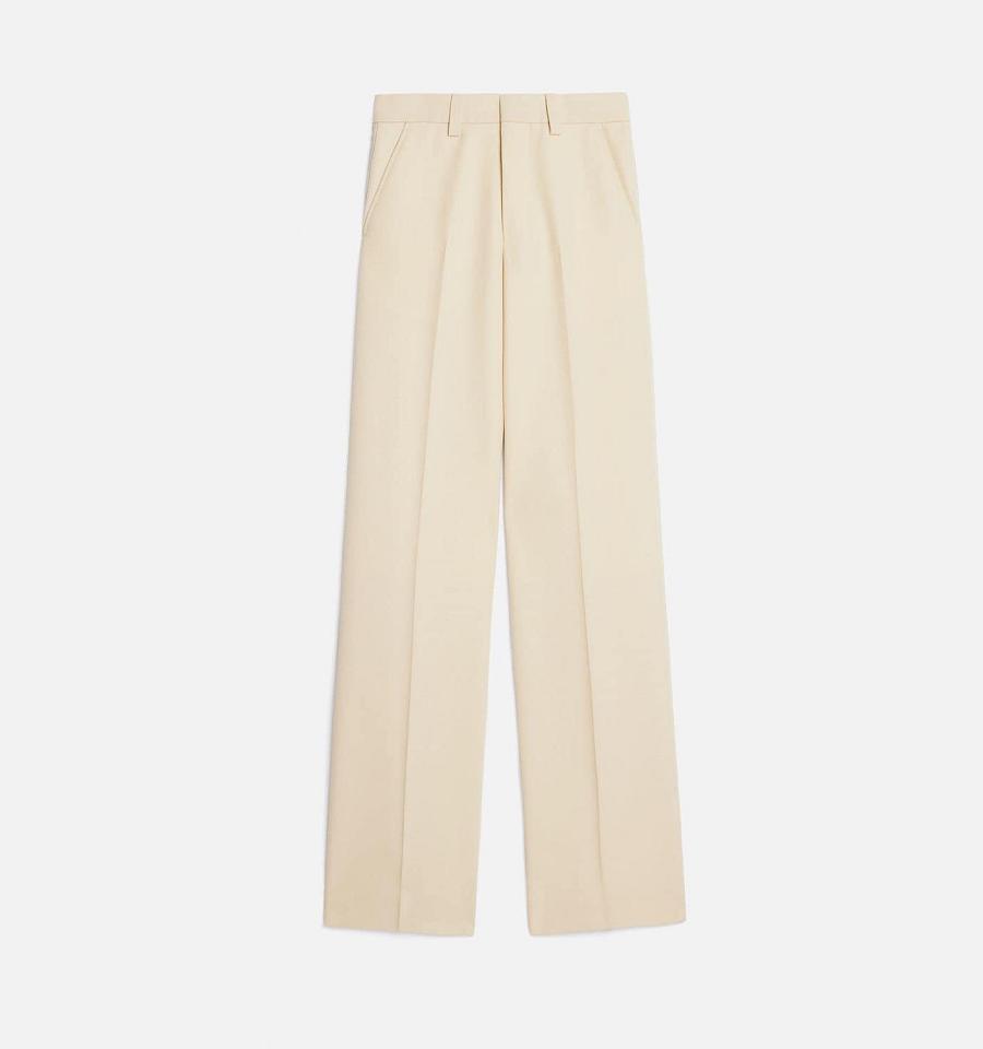 Ami Paris Wide Fit Pants Beige | ami_US246