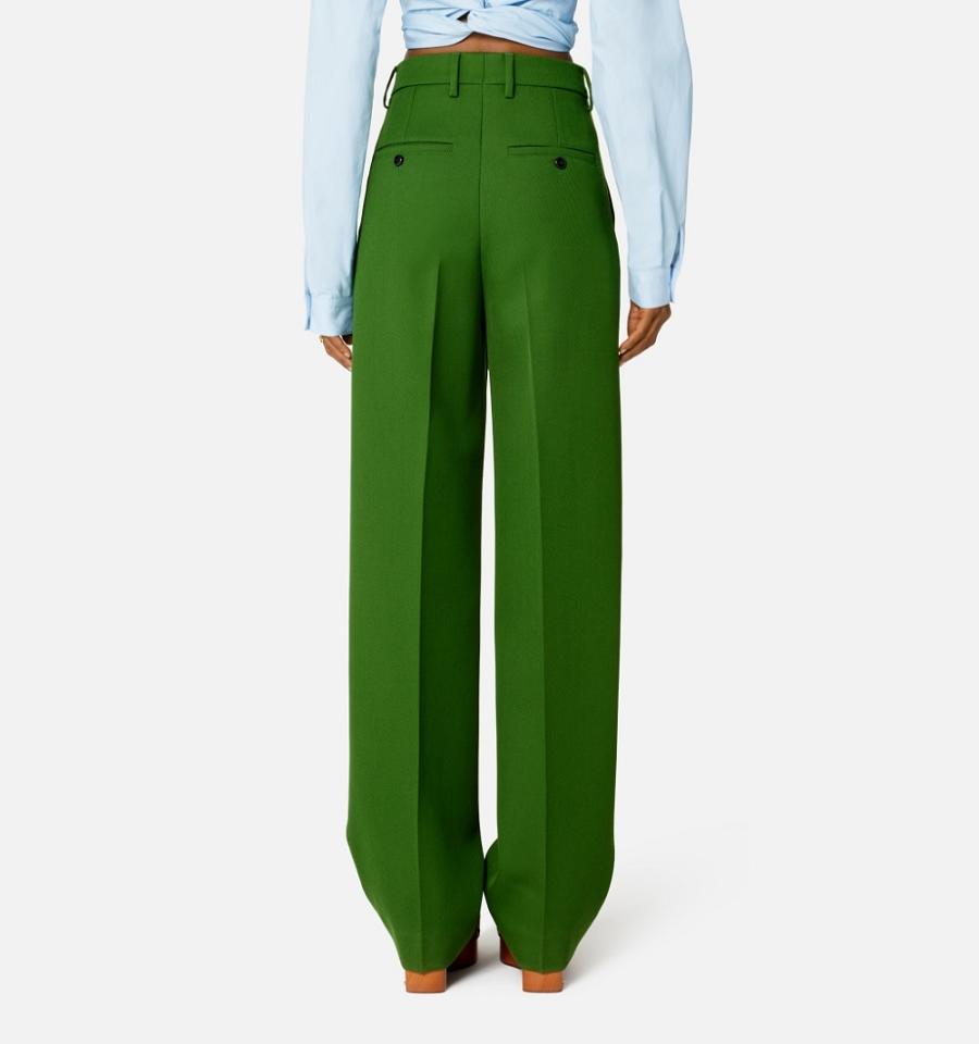 Ami Paris Wide Fit Pants Green | ami_US591