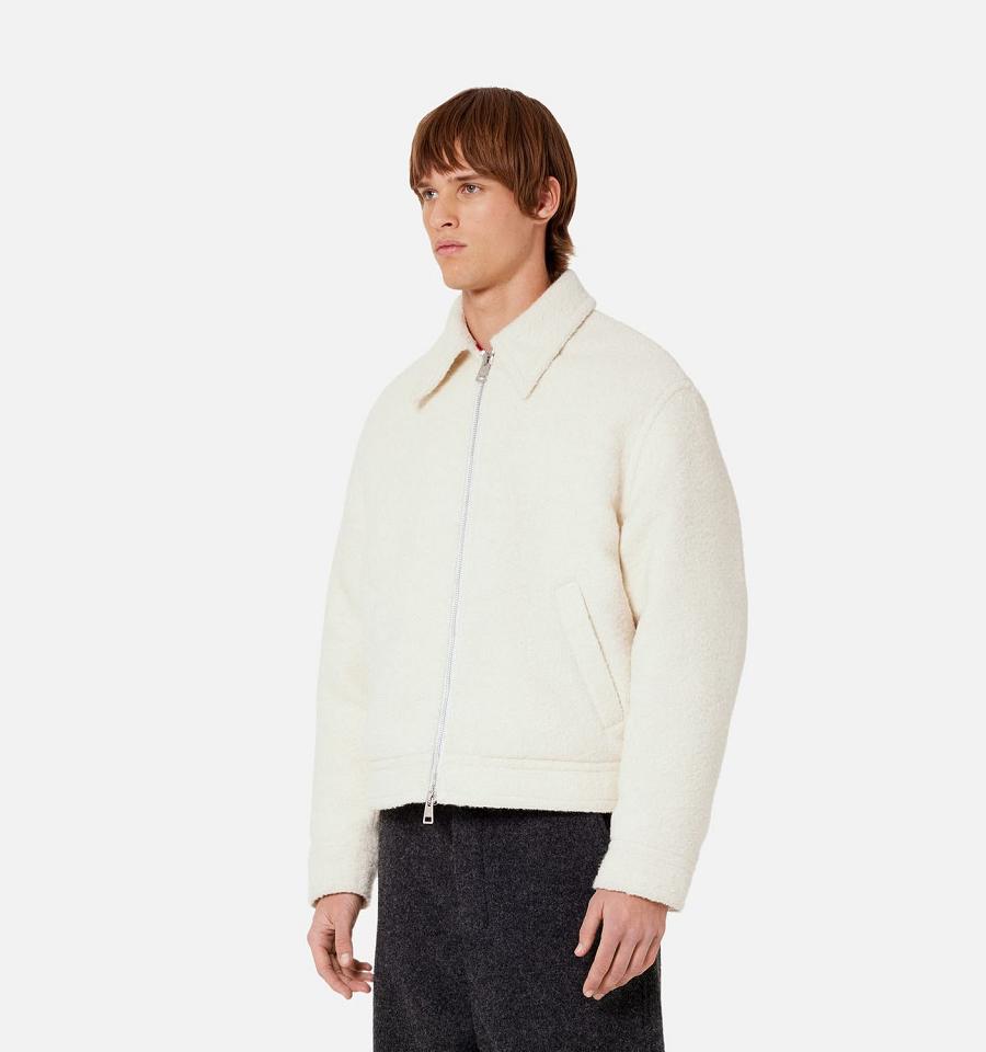 Ami Paris Zipped Jackets White | ami_US205