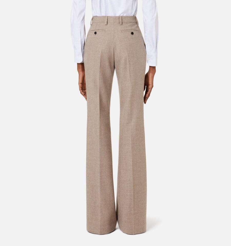 Ami Paris flared tailored Pants Khaki | ami_US456